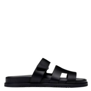 HERMES CHYPRE NOIR CALFSKIN LEATHER