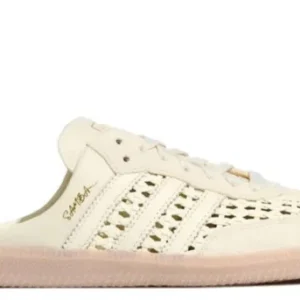 Adidas Samba OG Mule Woven Basketweave Cream White